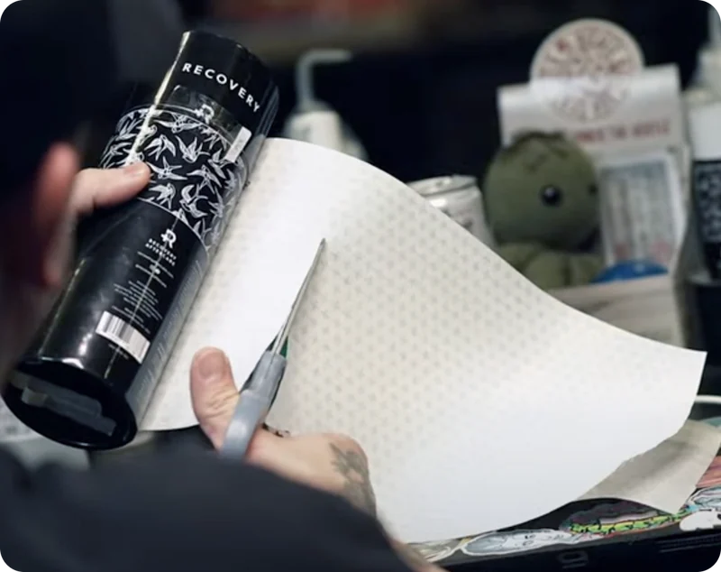 Cutting derm shield to proper size